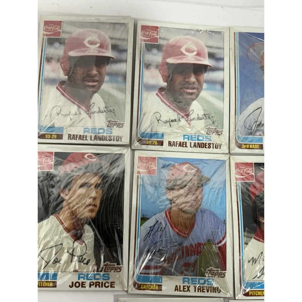 1982 TOPPS COKE COCA-COLA Lot Of 10 Cards CINCINNATI‎ REDS Players Lot #4
